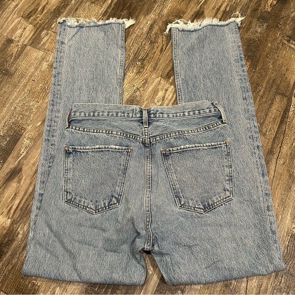 AGOLDE Size 27 Cherie High Rise Merit Straight Leg Fray Hem Jean - Picture 6 of 15